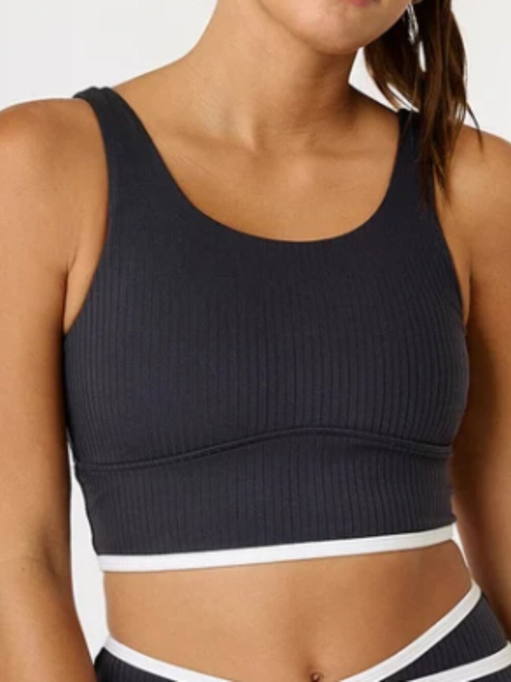 Cream Yoga Genna bra top black